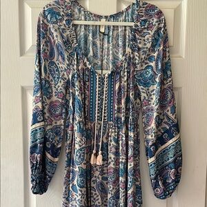 BNWT Spell Marmont Gown in Lapis S